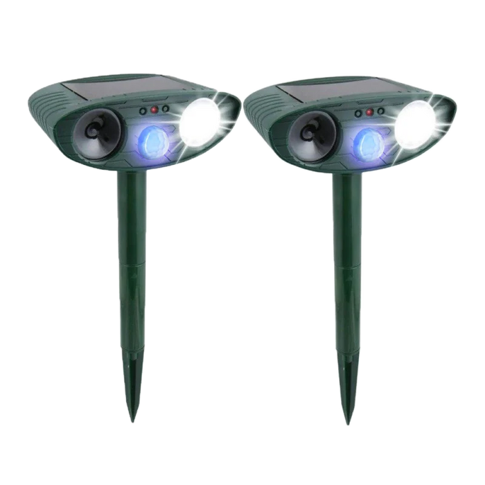 Ultrasonic Rabbit Repeller – Solar Powered and Flashing Light – Get Rid of Rabbits
