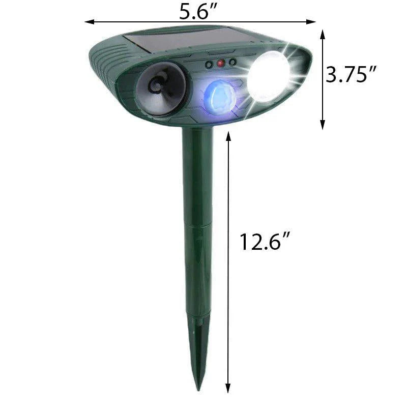Cat Outdoor Solar Ultrasonic Repeller - Get Rid of Cats in 48 Hours