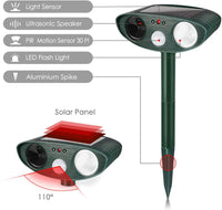 Cat Outdoor Solar Ultrasonic Repeller - Get Rid of Cats in 48 Hours