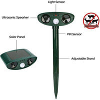 Ultrasonic Bird + Pest Repeller Solar Powered - Long Range