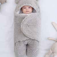 Baby Swaddle Wrap Bag Blanket for Infants and Newborn with thick Fleece for Winter