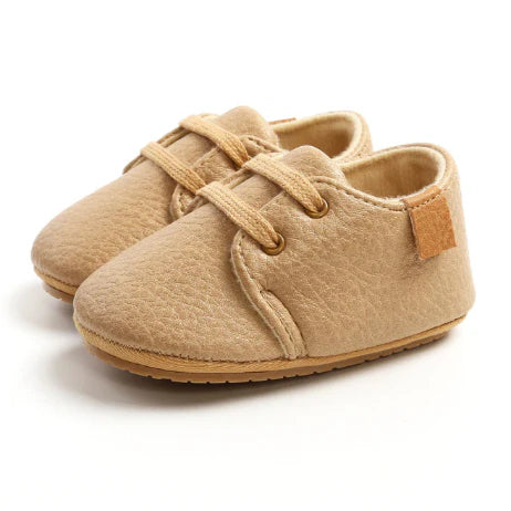 Baby First Walkers Shoes leather Retro Style For Toddlers Moccasins Anti-Slip Sole