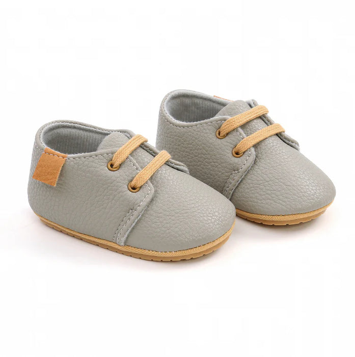 Baby First Walkers Shoes leather Retro Style For Toddlers Moccasins Anti-Slip Sole