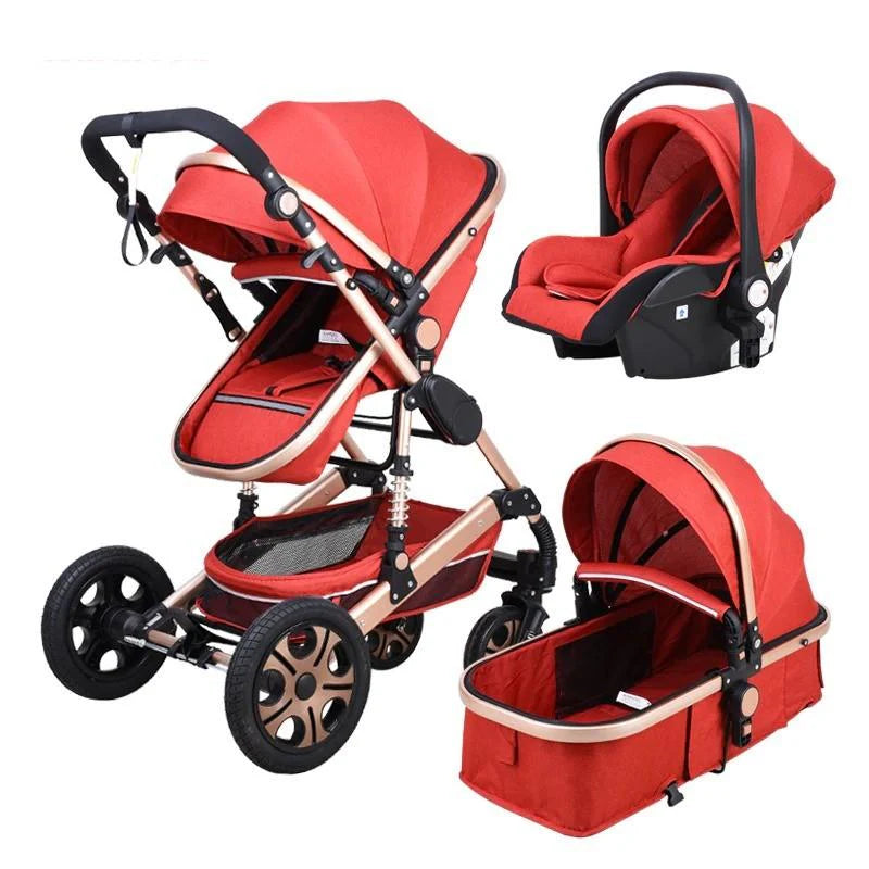 3 in 1 Prams Travel Systems Baby Stroller with Car Seat