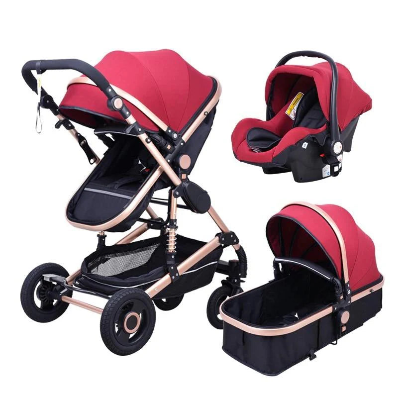 3 in 1 Prams Travel Systems Baby Stroller with Car Seat