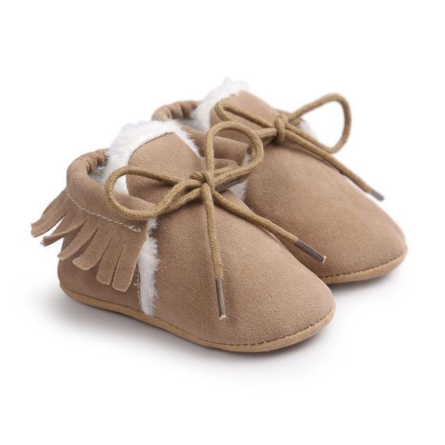 Winter Baby Moccasins